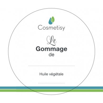 Etiquette vierge pour Gommage