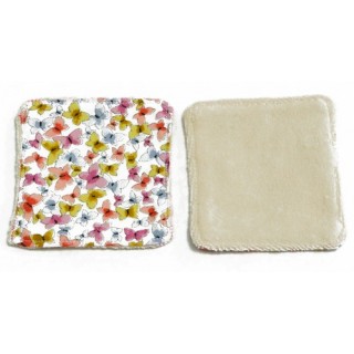 Coton à démaquiller lavable
 Motifs-Papillons