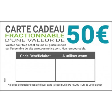 Carte cadeau 50€